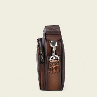 Bandolera Cuadra en Piel Genuina de Moreleti