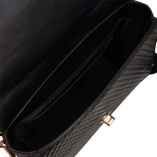 Bolsa Cuadra en piel de Mantarraya Negra
