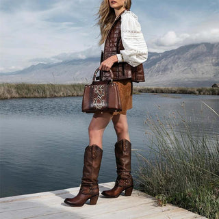 bota cuadra para mujer