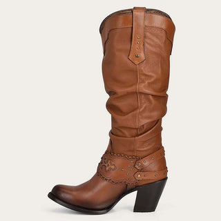 botas altas de piel para mujer