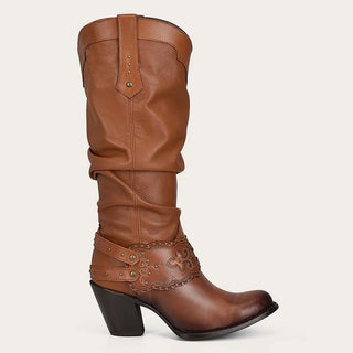 bota larga cuadra para mujer